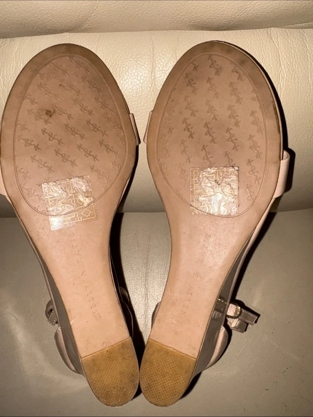 Kelly & Katie Addison Nude Wedge Sandals